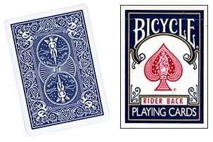 Card - Bicycle Box, Old Style Empty - Blue (M10)