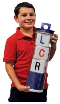 BIG LCR Left Center Right Dice Game - Classic Tube By George and Company