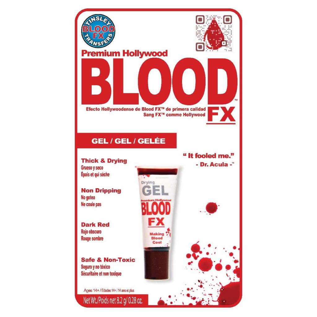 Blood, Dark Red - FX Gel .28 oz. By Tinsley