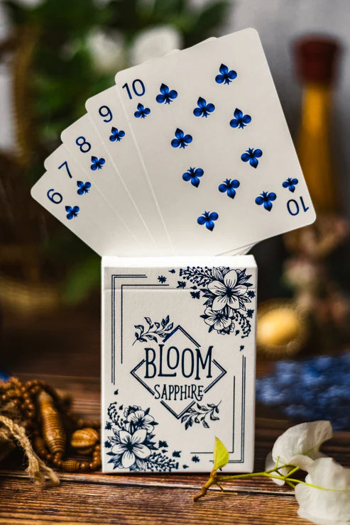 Bloom Sapphire Playing Cards