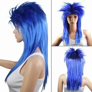 Punk Fright, Blue - Wig