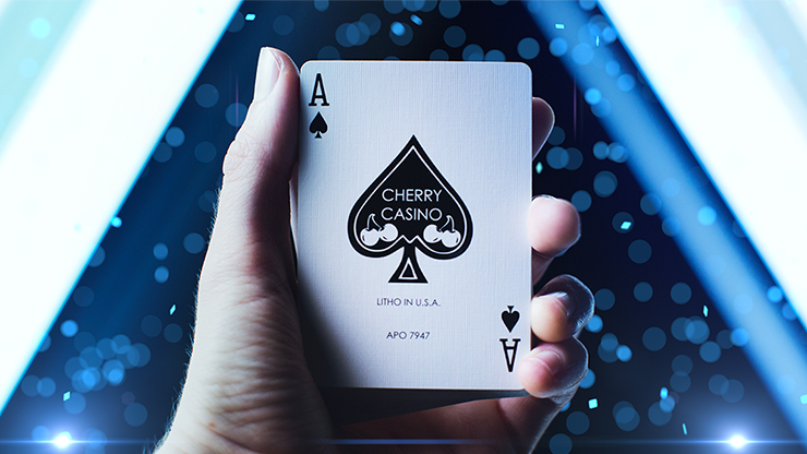 Cherry Casino Playing Cards, Tahoe Blue by Pure Imagination Projects