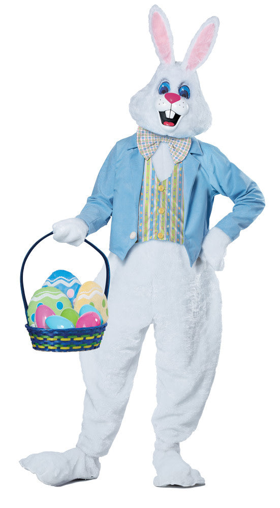 Deluxe Easter Bunny, Blue Jacket- Adult Sm/Med by California Costumes