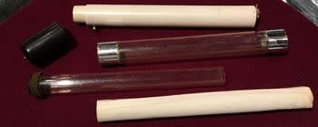 USED Vintage Clear Candle Tube by Fabjance and Electrolux Wonder Candle From Pocket