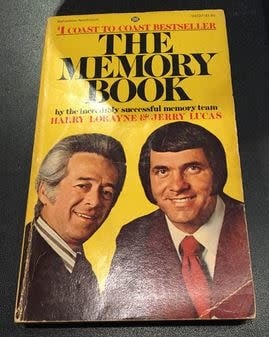 Book - USED  The Memory Book by Harry Lorayne Paperback 1974 G