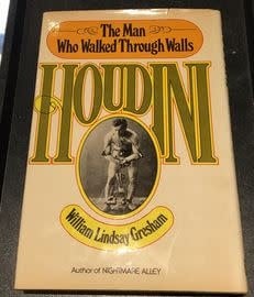 USED Houdini The Man Who Walked Through Walls by Gresham - Book From Holt Rinrhart Winston