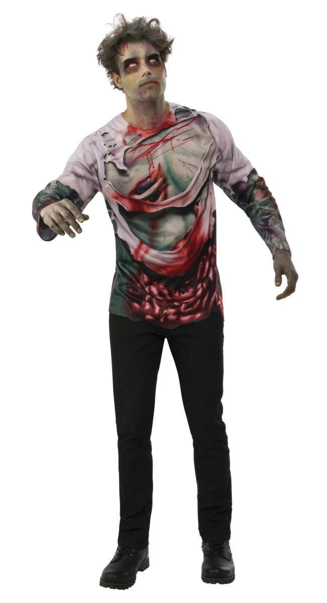 Zombie Costume Shirt Adult XL