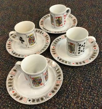 VINTAGE 1980 Royal Flush Mugs and 7.5inch Plate SetJobar International