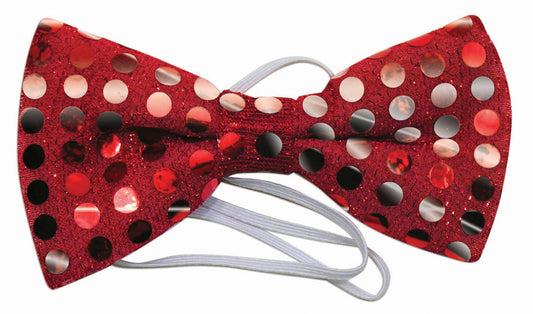 Sequin Bow Tie, Red By Forum