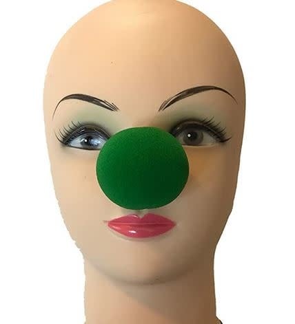 St. Patricks Day Green Sponge Clown Nose