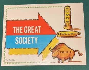 Vintage Nap Plaques The Great Society by Vic Cantone