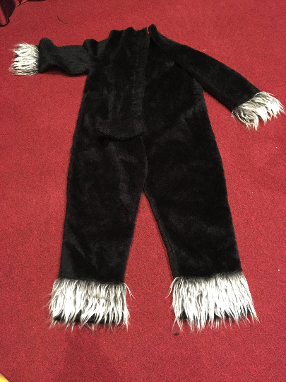 Black Cat Suit -  Body Only Adult Size