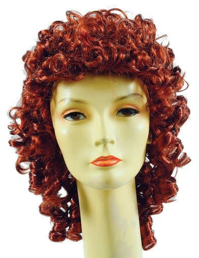 Woman Curly Auburn Wig