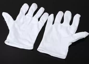 White Gloves Adult Cotton Economy