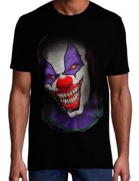 Creepy The Clown Tee Shirt Size Lg 42-46