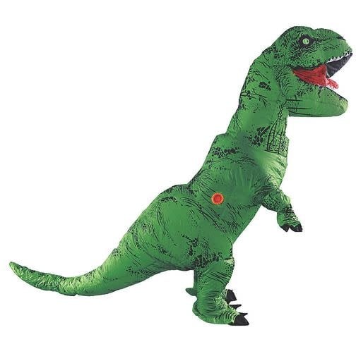 Inflatable Dinosaur T-Rex Green Adult One Size