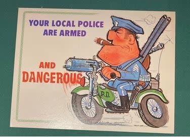 Vintage Nap Plaques Local Police by Vic Cantone