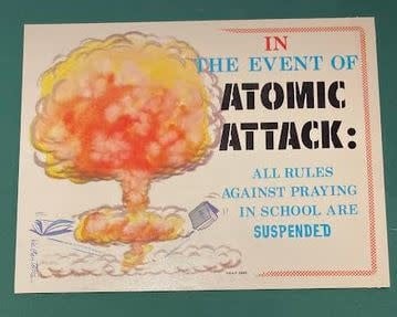 Vintage Nap Plaques Atomic Attack by Vic Cantone