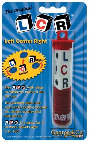 LCR Dice - Left Center Right