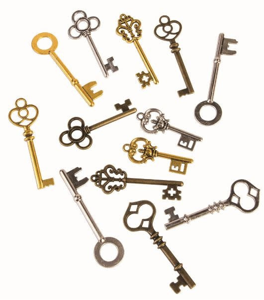 Steampunk Keys, 12 Piece by Forum Novelties