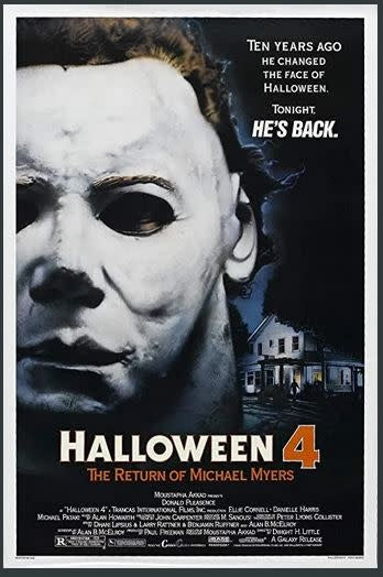 Michael Myers Halloween 4 Poster Mask