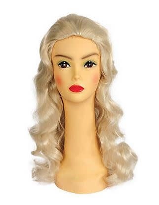 Deluxe Showgirl White Wig