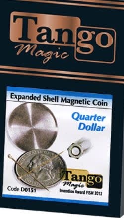 Expanded Shell Quarter Magnetic (D0151) by Tango - Trick