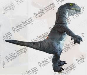 Inflatable Dinosaur Velociraptor Photo Real Adult Standard