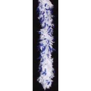 Feather Boa White/Blue