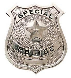 Special Police Badge, Silver