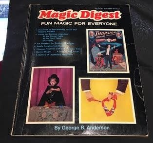 Book USED The Magic Digest by George B. Anderson 1st Ed 1972  Soft Cover F