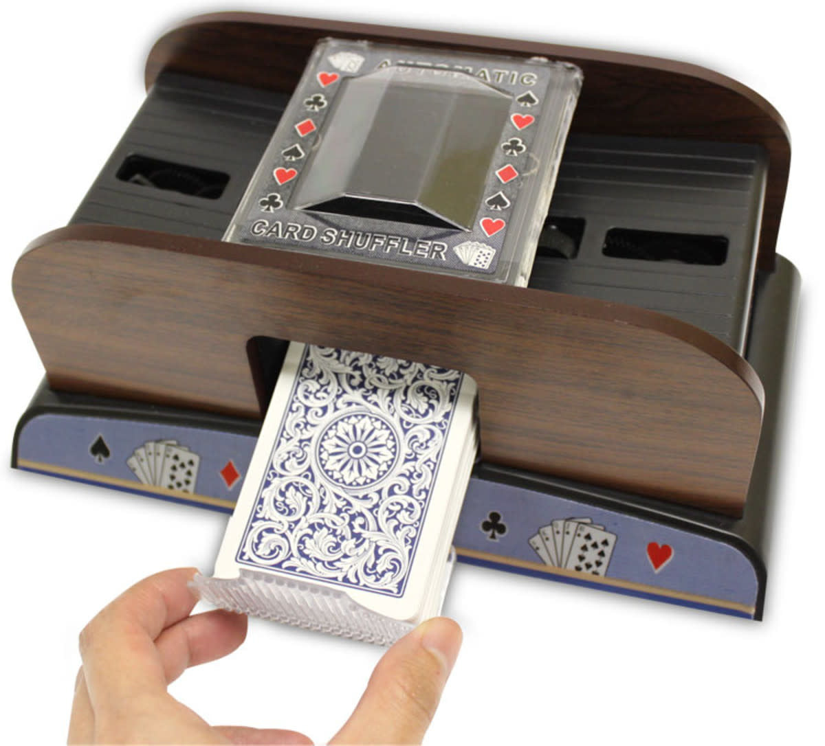 Deluxe Wooden Card Shuffler