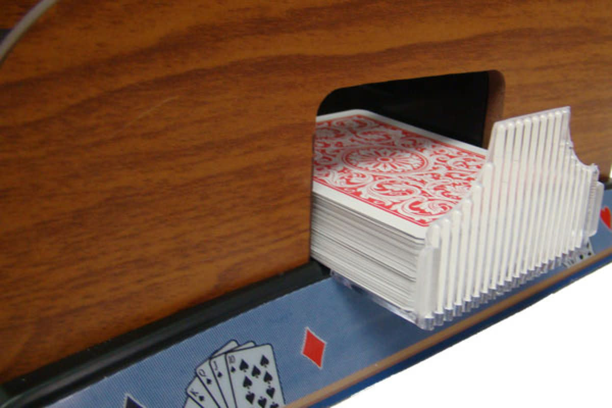 Deluxe Wooden Card Shuffler