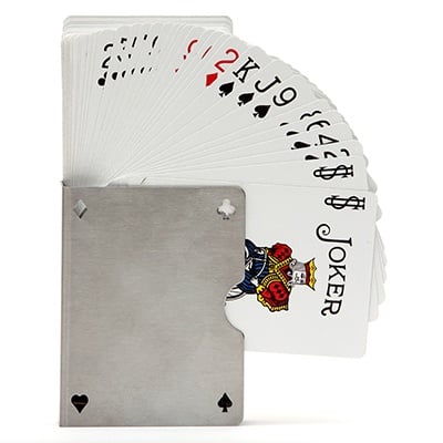 Card Guard - Stainless, Perforated by Bazar de Magia