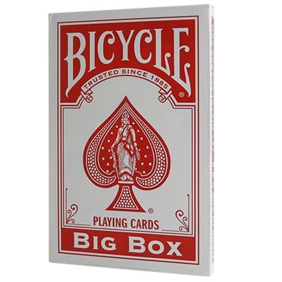 Big Box Bicycle Cards, Red (Jumbo Cards)