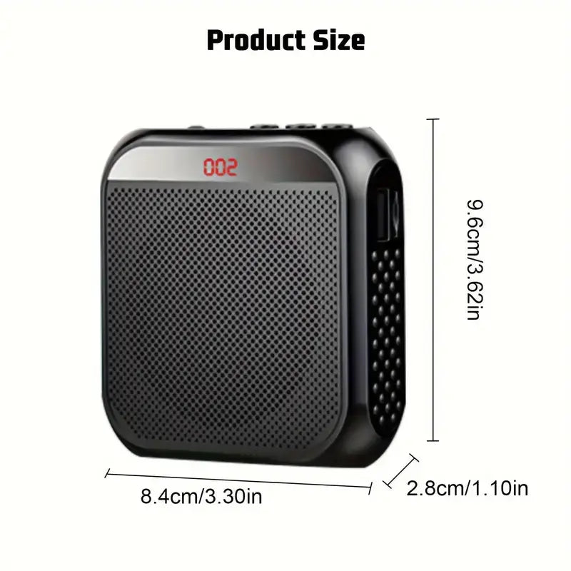 Sound System Portable Voice Amplifier - Black