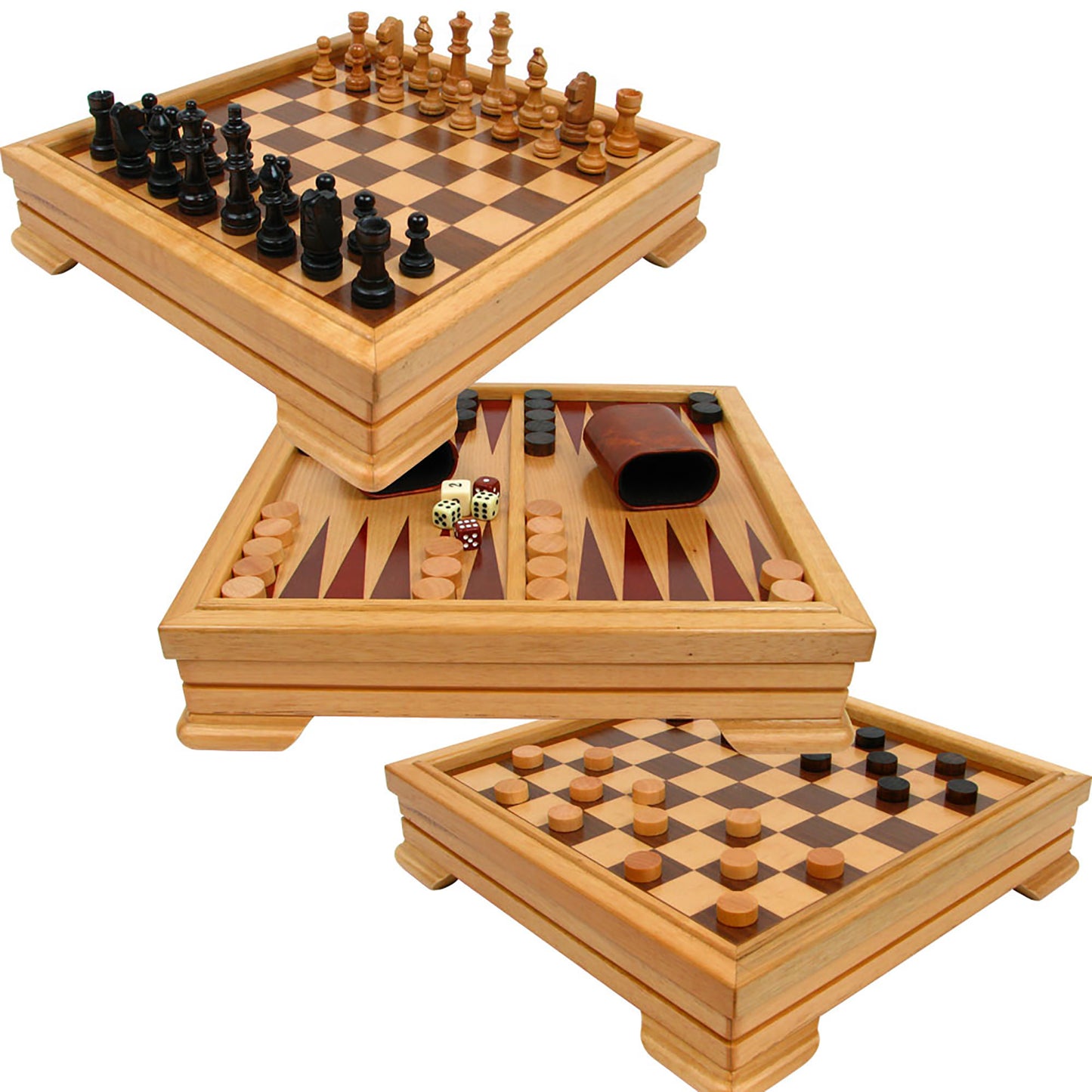 Deluxe 7-in-1 Game Set - Chess - Backgammon etc (345)