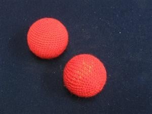 Chop Cup Balls Set, Red -  1 inch by Funtime Magic (M11)