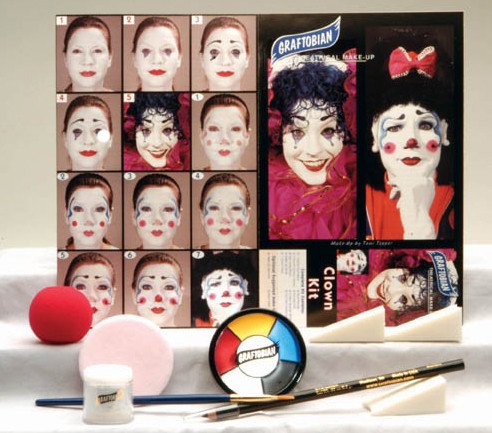 Clown Theatrical Make-Up Kit by Graftobian