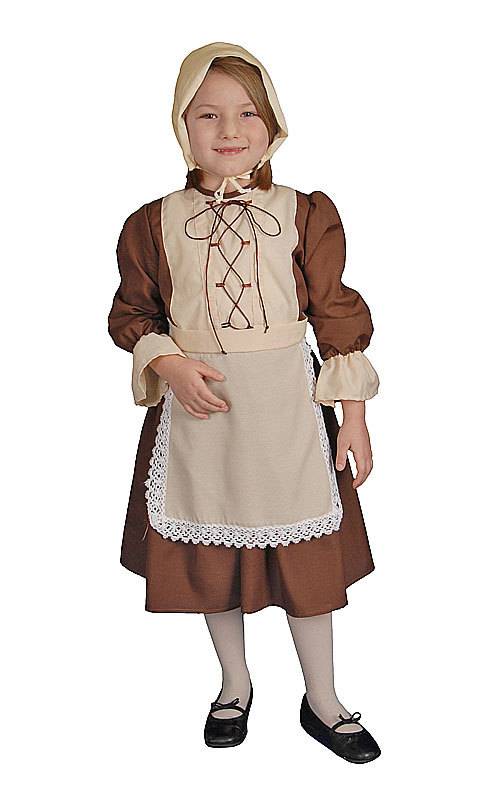 Colonial Girl Brown - Medium 8-10