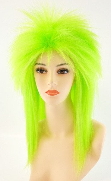 Punk Fright, Green - Wig