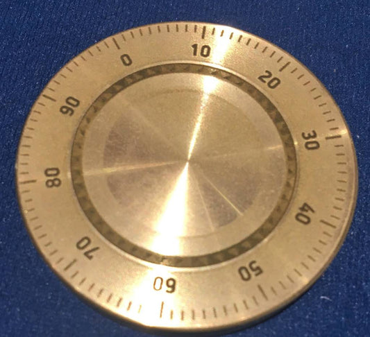 Okito Box Lid Combination Dial, Silver Dollar