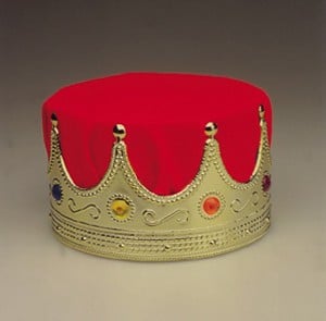 Crown King - Deluxe, Red/Gold by Jacobson Hats