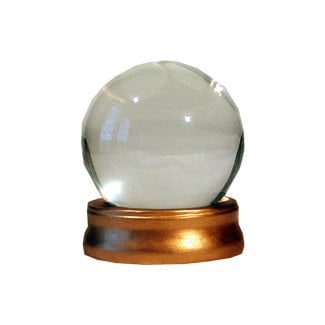 Crystal Ball with Stand, Glass/Water Prop