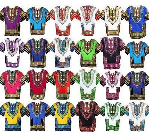 Dashiki Shirt, 2XL - Assorted Colors by Flashback And Freedom Inc