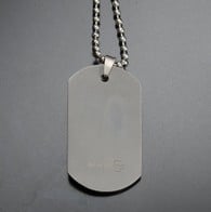 Silver Dog Tag And Chains by Rothco