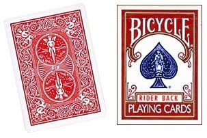 Double Back Bicycle Cards, Red Cards (M10)