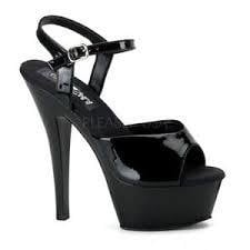 Juliet Shoes-209 black 7 by Funtasma