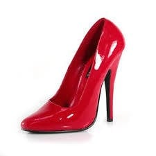 Shoes - Pumps 4 Inch Heel  Red Size 8 by Ellie Shoes