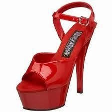 Juliet Shoes-209 red 8 by Funtasma